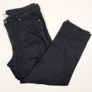 Hanna Andersson Black Cropped Pants Slacks